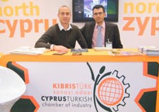 Bulut Erkal of Cyprus Turkish Chamber Industry with Ibrahim from Ibrahim Kahramanoglu of Alnar Pomegranate Producers