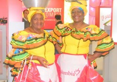 "the cheerful "Negritas Palenqueras" from Colombia"