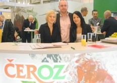 Ceroz's Purchase and Sales Manager, Miroslav Esterle(middle) with Daniela (left) and Petra (right)