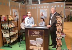 Gaëtan Fond and Robert Bory of Pom'Alliance, the company exports 40% of their potatoes.