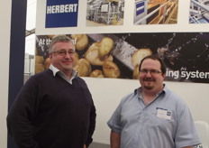 Andy Hubble and Glen Burt at the Herbert stand.