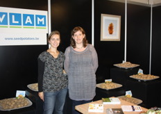 The ladies from VLAM. Katrien de Nul (l) and Evy de Kock (r).