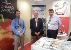 David Knight of Knights Appleden Fruit, Dave Thornton of Potatoes Canada and Thomas O'Neill of The Norfolk Fruit Growers' Association