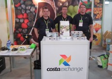 Elliot Jones, William Snell and Brett Pickering of Costa Exchange