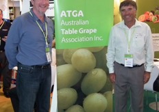 David Chenu of Horticulture Australia and Nick Muraca of Australian Table Grape Association