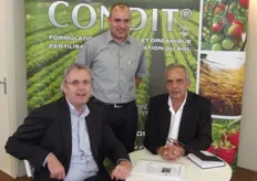 Frank Francis, Hanspeter Leiser and Stephan Hoving at the Condit stand.
