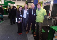 From left to right: Roberta Moretti (Absolute Fresh Produce BR), Gerda Bolton de Bie (Pan United UK), Richard Avery (Absolute Fresh Produce BR) and André van der Wiel.