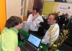 Jan Muurmans (centre) and Will Teeuwen (right) of Teboza (Dutch asparagus company).