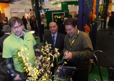 Yasser El Sayed (centre) of Global Fruit Egypt, who did a lot of business in our stand and his friend Sherif Mansour (right) who are part of the same group.