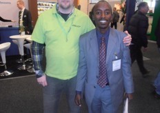 With Lionel Barigye, exporter from Uganda.