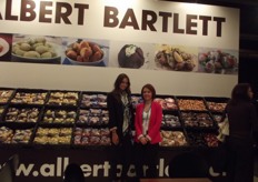 Hayley Bartlett and Anne Rodgers at the Albert Bartlett stand, a platinum sponsor of the event.