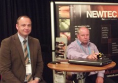 Dean Chilvers and Paul Graham at the NEWTEC stand.