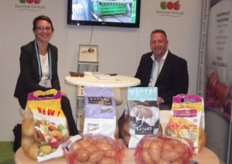 Rita Biserni and Andy Brooks at the Sorma stand.