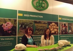 Eve Nolan and colleague at the IPM stand.