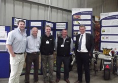 The team from Agrii, Matt Scanlon, Andrew Sprunt, David Barklay, Dave Cowe and Jim Rennie.