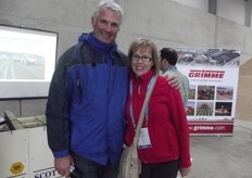 Michael and Jo Frawley, potato growers from Melbourn, Australia.