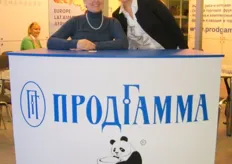 Elena(project coordinator) with Olga Yu. Kitova (head of Wholesale dept.) of Prodgamma- Russia
