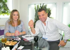 Irina Gonen (sales manager) with Erik Kagan (Agriver- Flowers(INT) Direct Ltd.) of Israel