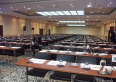 Conference hall ready for the delegates.