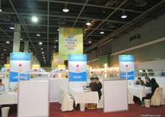 Every buyer has their own booth to meet the Korean exporter