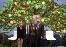 Sabine Obehollenze, Pelez Friedl, Allesia Bozza and Gerhard Dich of Vog, who are now marketing Jazz variety apples in Spain for the first time.