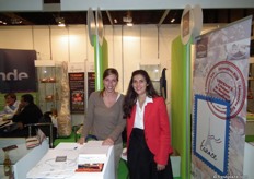 Zoe Rollot and Amaya Trouerbach of Ubifrance, helping to promote French produce in Spain.