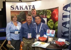 Alecia A. Troy, Chad Hefner, John Nelson and H. Takahashi from Sakata, the seed breedin g company will turn 100 next year. www.sakata.com