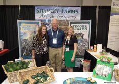 Jessica Mecido, Jim and Megan Shanley from Shanley Farms were sampling their avocados and finger limes. www.shanleyfarms.com