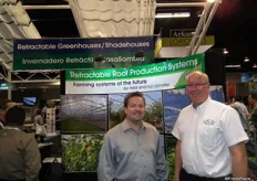 Benjamin Martin and Richard Vollebregt from Cravo Equipment, the company provides retractable greenhouses. www.cravo.com