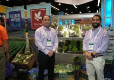 Gabriel Tegenkamp and John Salinas from Church Brothers, promoting the Tuscan lettuce. www.churchbrothers.com