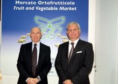 Guido Cauteruccio (left), general manager of Treviso's wholesale fruit and vegetable market, along with president Roberto Loschi (right).