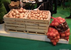 Small boxes of onions