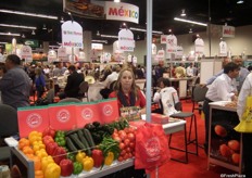 Blanca Esthela Verdugo Melena at NPH’s stand, in Mexico’s hall.