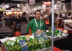 Luis Gudino of Limex Sicar. Despite limes being the company’s main product, they also sell pineapples and cucumbers.