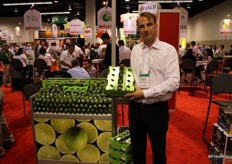 Andreas Schindler, of the brand Don Limon, showing their Mexican limes.