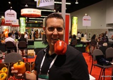 Matt Shea of Cueto Produce like his peppers.