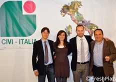 Dieter Bologna (CIVI vice-president), Barbara Novelli (secretary), Albert Von Sontagh (director) and Luigi Catalano (coordinator).