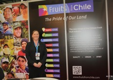 Fruits From Chile/Chilean Fresh Fruit Association, hoofdsponsor van Fresh Produce Ukraine. Op de foto: Mischa Fok, European coördinator.