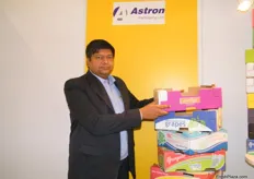 Tushar Nimavat from the Manager-Design Development dept of Astron Packaging- India