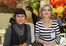 Marianne Rousseau and Liezel Kriegler from Colors Fruit South Africa.