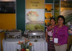 Judith Salinas and associate from San Juan Agroexport, an exporter of fresh and frozen fruit from Guatemala.