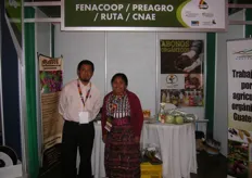 Mario Flores and Ana Hernandez, representing several groups of small growers. FENACOOP, PreAgro, RUTA and CNAE are all organizations of small growers dedicated to exporting organic coffee, honey and bananas.