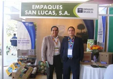 Alejandro Orantes and Gabriel Alejandro Ortiz of Empaques San Lucas, S.A. They provide corrugated packing solutions for shippers of fresh and frozen fruit.