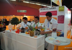 Citrus was in the spotlight during this show. In this booth, you could read about the product and enjoy a smoothie.