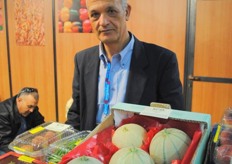 Booth with produce from Tunisia