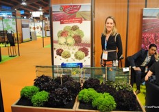 Amandine Emeric from Saint Louis specialits in producing lettuce.