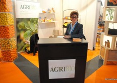 Sandra Agensio from Agribio, a grower of organic citrus.