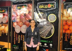 Esra from Aksun, a Turkish exporter of fresh produce.