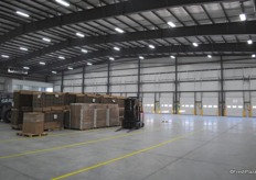 This is the new part of the warehouse, here the trucks will be loaded.