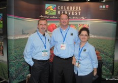 Doug McFarland, Pat Hooker and Veronica Sanchez from Colorful Harvest. They are expanding the blueberry program and blackberry to the South-East. They also started growing vegetables in Florida.